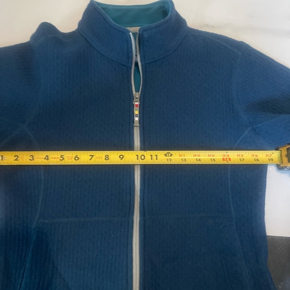 Women's Blue Jacket Sherpa Adventure M wool - Picture 6 of 8